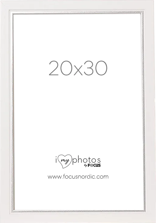 Rama foto FOCUS Twist White 20x30