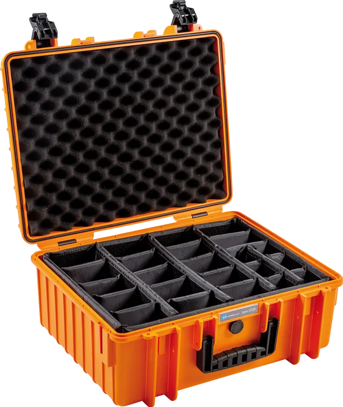 BW Outdoor Cases Type 6000 / Orange (divider system)