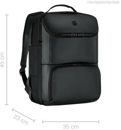 Wenger Wenger  UrbanOne Travel Backpack, 15.6" Laptop Backpack, Black