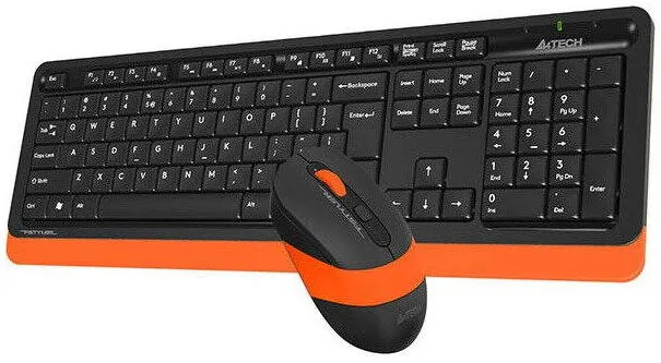 Kit Periferice A4Tech FG1010 Wireless Black-Orange
