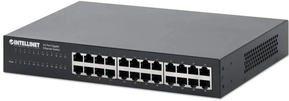 Switch Intellinet 24-Port Gigabit Desktop & 19"Rackmount Met