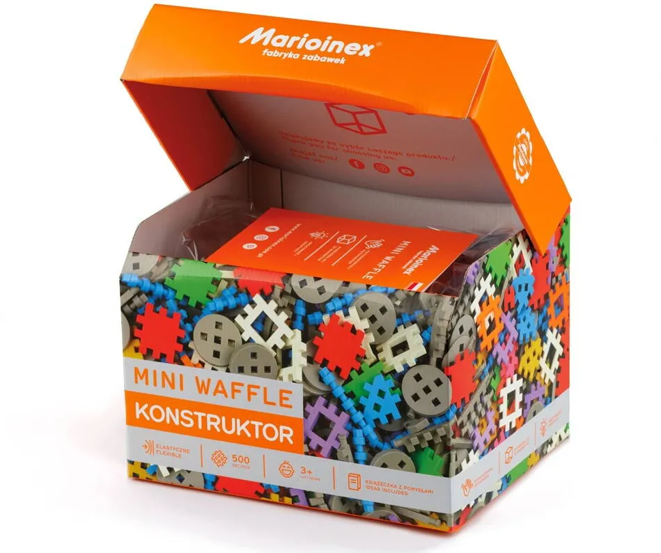 Jucarie Marioinex Construction Blocks Mini Waffle Konstruktor 500