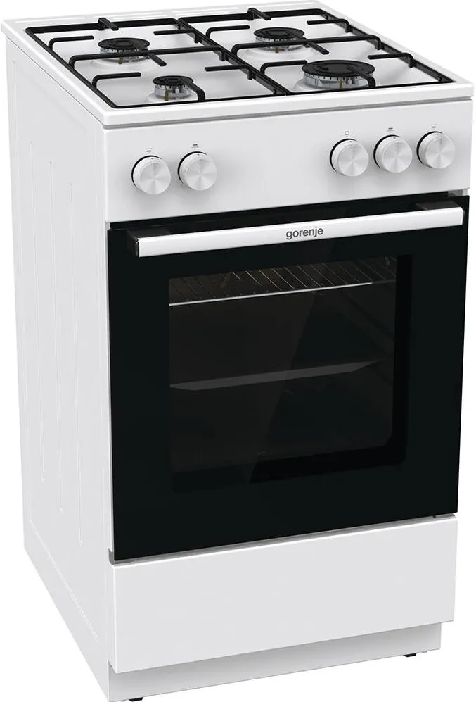 Aragaz GG5A12WJ, 4 arzatoare, GAZ, L 50 CM, ALB