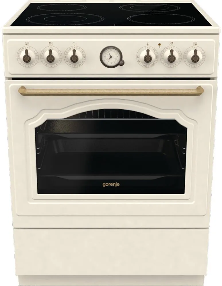 Aragaz GECS6B70CLI, 4 arzatoare, ELECTRIC, L 60 CM, GRILL, BEJ