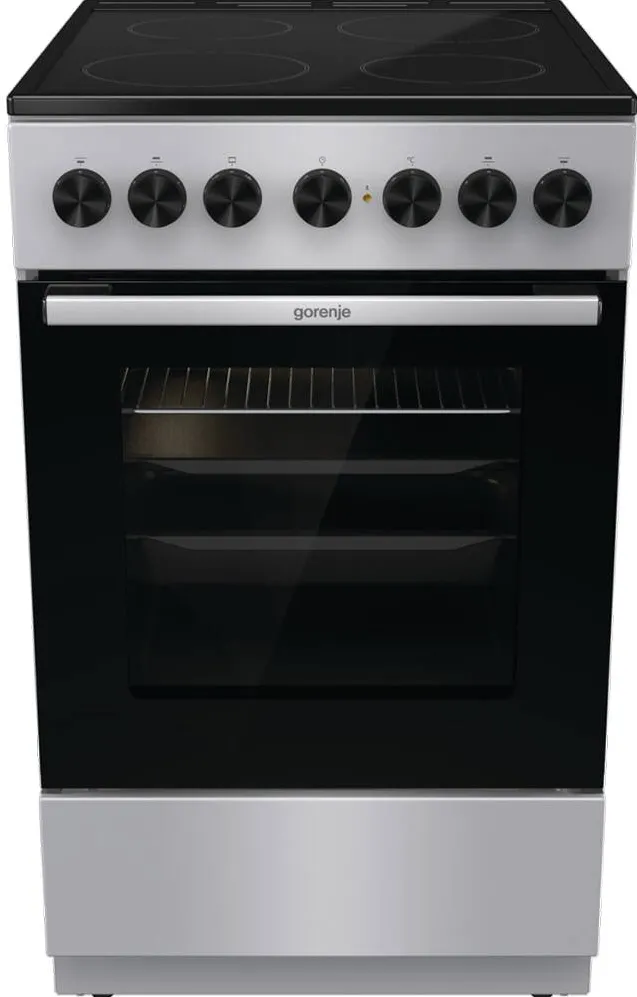 Aragaz GEC5B41SG, 4 arzatoare, ELECTRIC, L 50 CM, GRILL, GRI