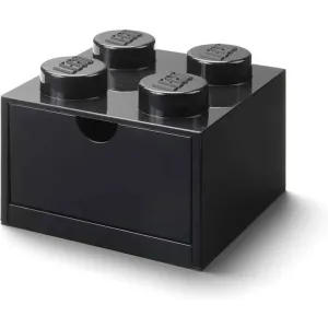 Room Copenhagen Room Copenhagen LEGO Desk Drawer 4 , storage box (black, knobs)