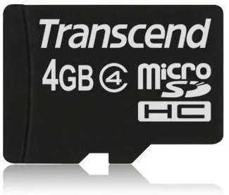 Card de Memorie Transcend Micro SDHC 4GB Clasa 4 bulk