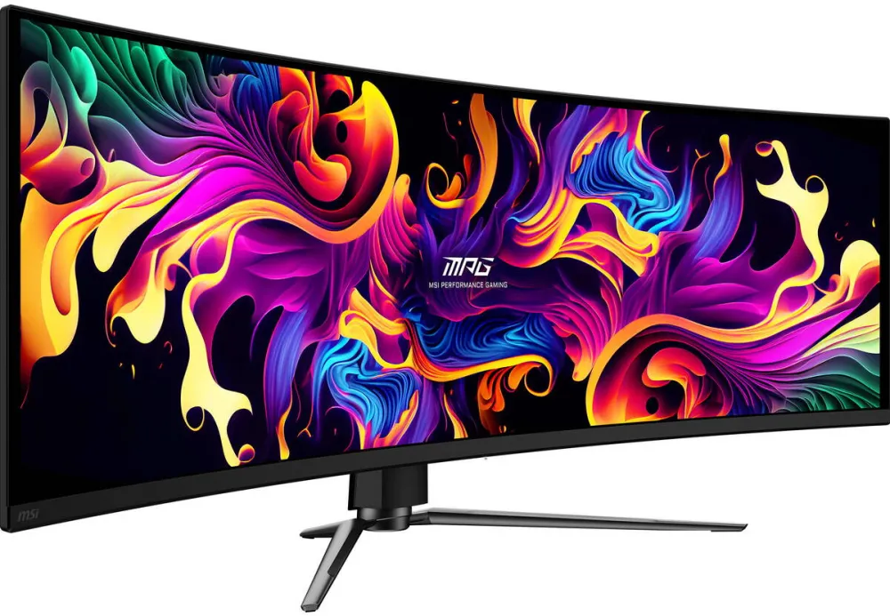 Monitor MSI MSI MPG 491CQPXDE QD-OLED, gaming monitor - 49 - black, DQHD, curved, USB hub, USB-C, 240Hz panel