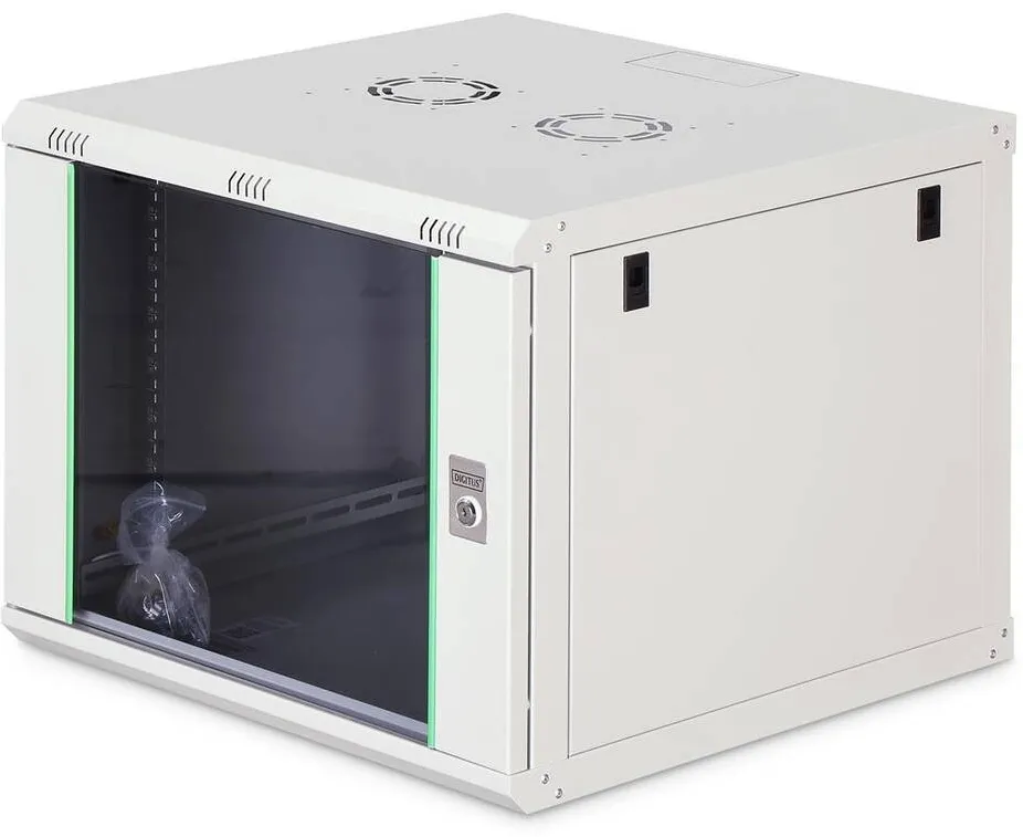 Rack Digitus Cabinet metalic, Digitus, safa sieciowa wiszaca, 9U, 600x600cm, gri, nezmontata