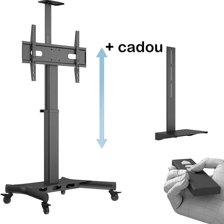 Suport TV / Monitor Multibrackets Stand TV mobil motorizat cu suport camera Multibrackets MB-5834, 32"-75", max. 60kg