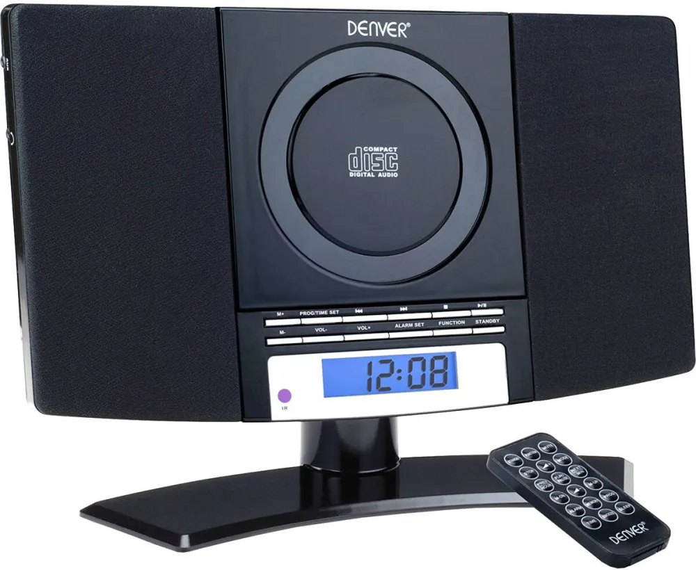DENVER Sistem audio Denver MC-5220, CD player, radio, ceas, alarma, negru