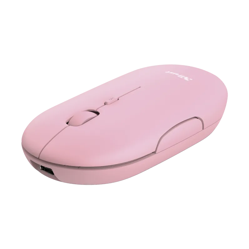 Mouse TRUST Puck Wireless & Bluetooth Pink