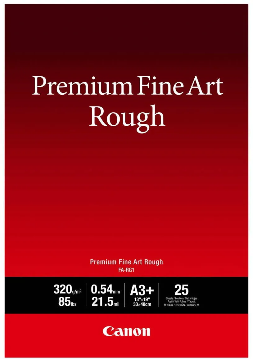 Hartie Foto Canon FA-RG 1 Premium Fine Art Rough A 3+, 25 Sheet, 320 g
