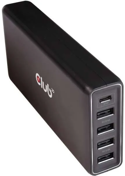 Incarcator CLUB 3D 1xUSB Typ C, 4xUSB Typ A, PD 111W