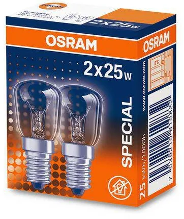 Osram 2 Becuri incandescente pentru cuptor Osram T26, E14, 25W, 160