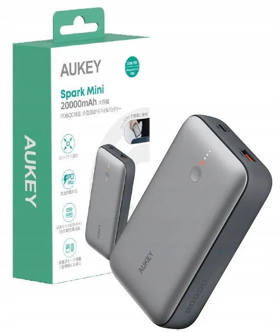 Baterie Externa Aukey Mini 20000mAh 22.5W 2xU PB-Y57