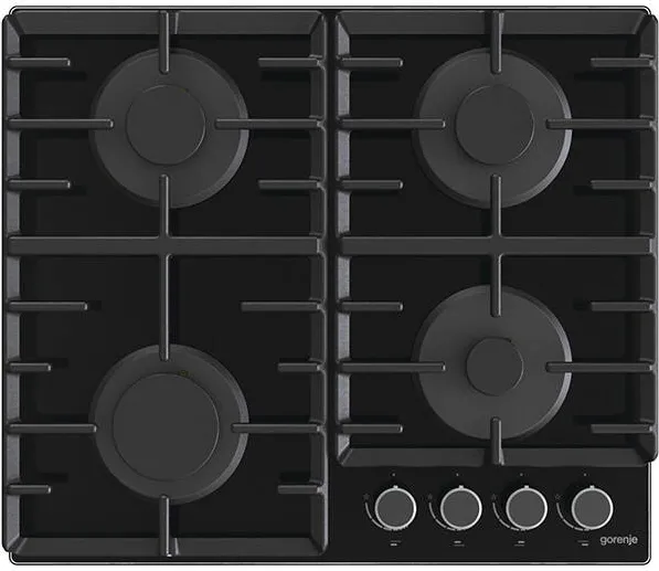 Plita GORENJE Plita incorporabila GORENJE GT642AB, GAZ, 4 ARZATOARE, NEGRU