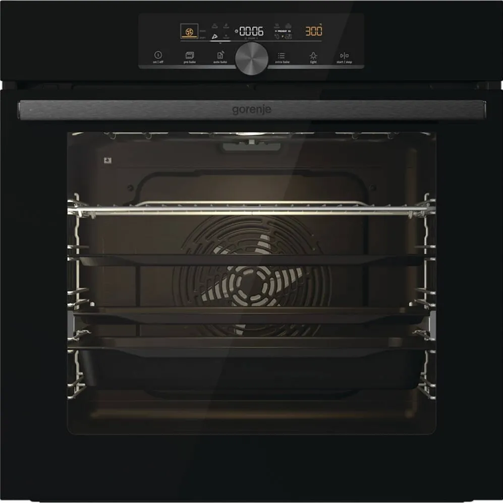 GORENJE Cuptor incorporabil GORENJE BPS6747A06BG, ELECTRIC, AUTOCURATARE PIROLITICA, 77 L, CLASA A+, NEGRU