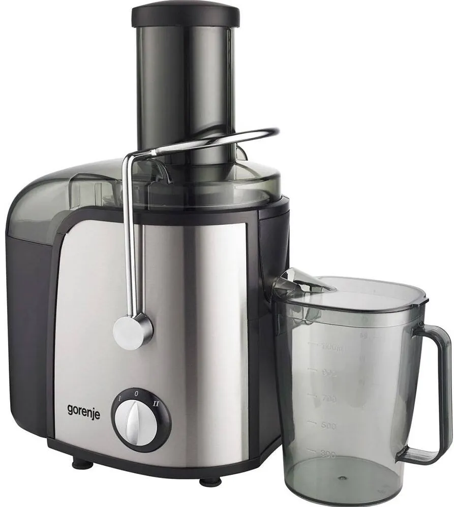 GORENJE Storcator fructe si legume GORENJE JC805EII, 1.1L, 800W, 2 trepte putere, negru-argintiu