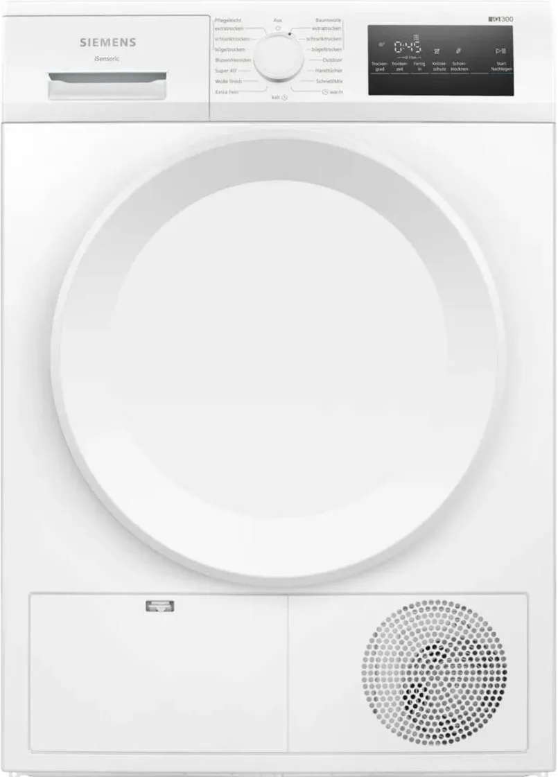 SIEMENS WT43H004 iQ300 Heat Pump Tumble Dryer White