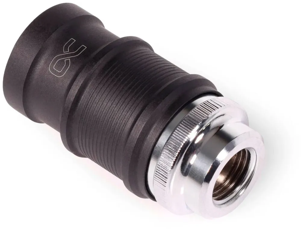 Alphacool ES quick release BLH1A PushIn Female IG, connection chrome/black (matt)