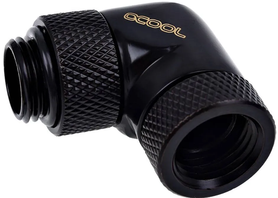 Alphacool Eiszapfen angle adapter 90° 1/4", deep black - 17260