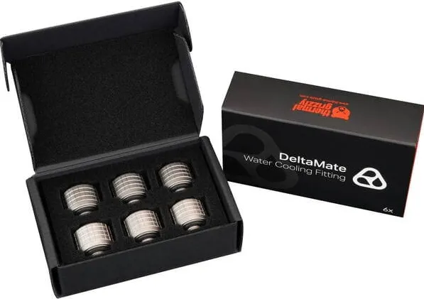 Thermal Grizzly DeltaMate Fitting ST16 (nickel, pack of 6)
