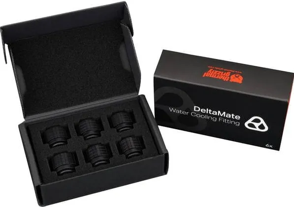 Set 6 fitinguri Thermal Grizzly DeltaMate HT16 negru