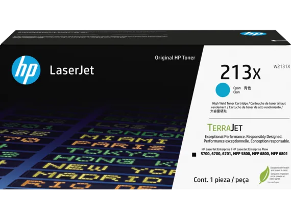 Toner imprimanta HP 213X Cyan LaserJet