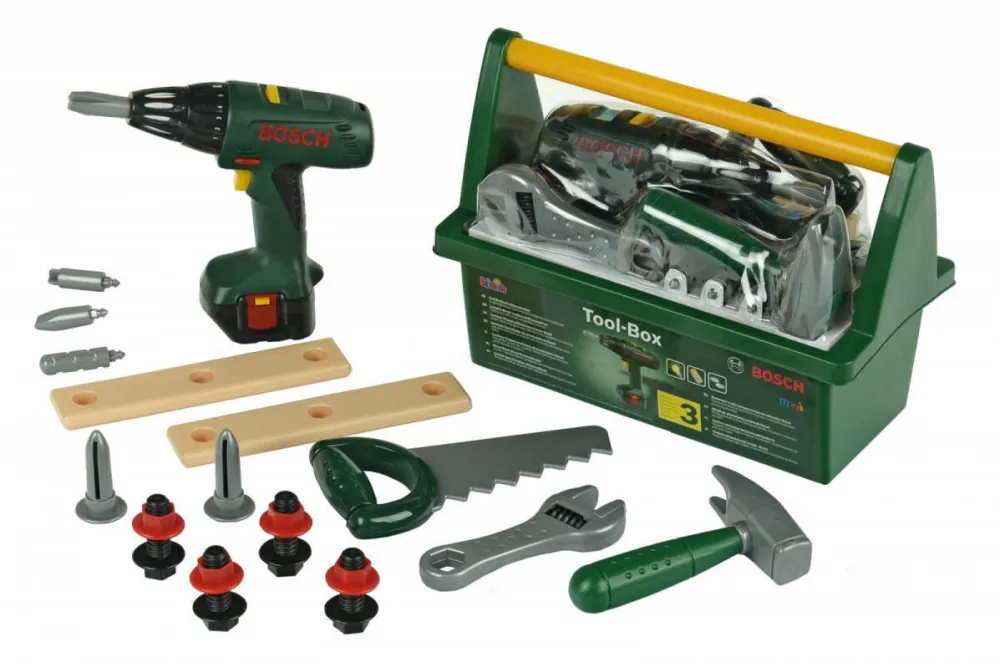 Set Jucarii Klein Box with screwdriver and tools Bosch