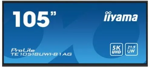 IIyama Display Profesional VA LED iiyama ProLite 104.6" TE10518UWI-B1AG, 5K Ultra HD (5120 x 2160), HDMI, DisplayPort, Boxe, Touchscreen (Negru)