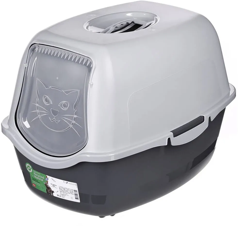 DIAMENTIQ BAYA light grey/dark grey - cat litter box - 55,5 x 40 x 38,7 cm