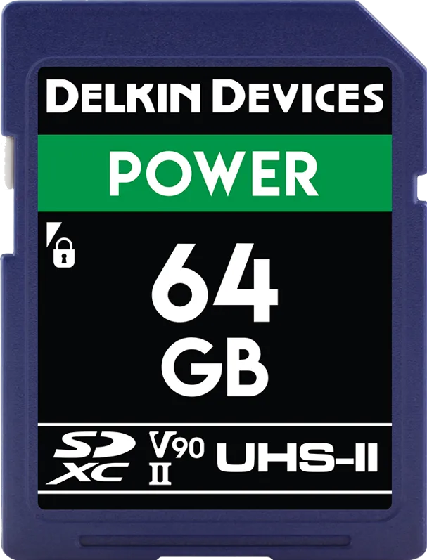 Card de Memorie DELKIN Delkin SDXC Power 2000X UHS-II U3 (V90) R300/W250 64GB