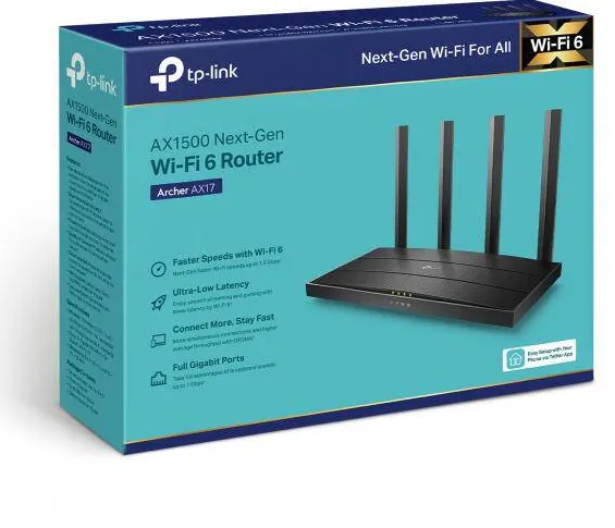 TP-Link TPL WI-FI 6 ROUTER AX1500 ARCHER AX17