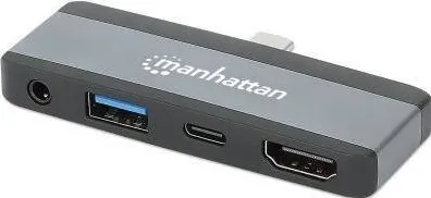 Docking Station MANHATTAN USB-C PD auf HDMI 4-in-1 Mobile