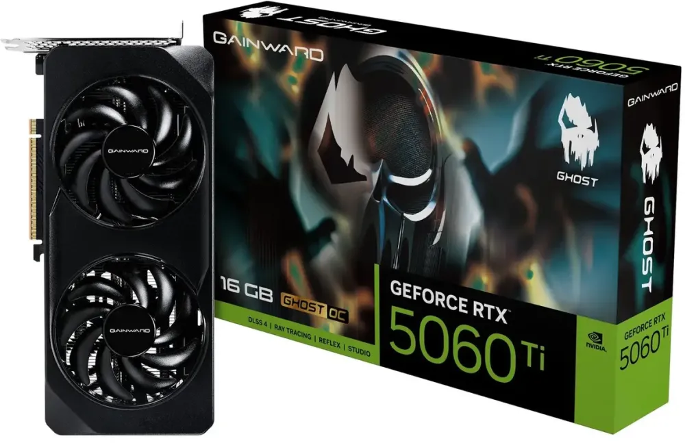 Placa Video GAINWARD GeForce RTX 5060 Ti Ghost OC, 16384 MB GDDR7