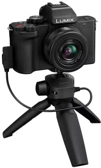 Aparat foto compact Panasonic Lumix DC-G100D black + H-FS 12-32 + DMW-SHGR2
