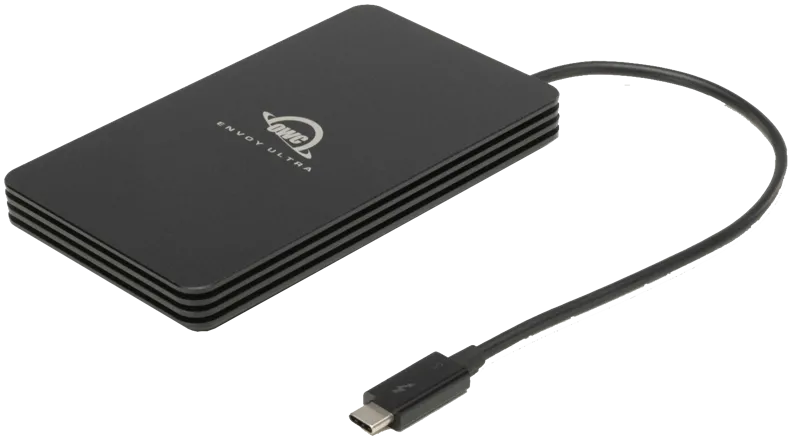 OWC Envoy Ultra Thunderbolt 5 with data rates over 6000MB/s on TB5, 4.0TB