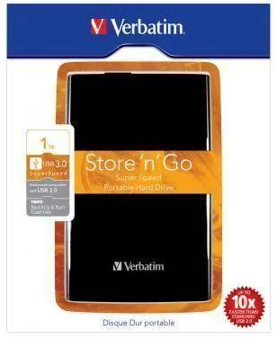 Hard Disk Extern VERBATIM Store 'n' go 1TB USB 3.0 Black