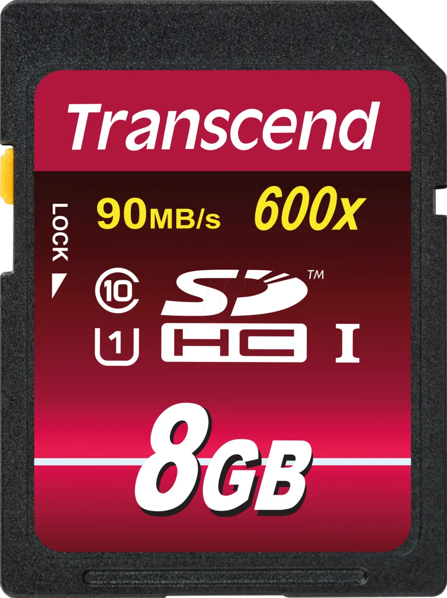 Card de Memorie Transcend Ultimate 8GB SDHC UHS-I Card Class10 90MB/s MLC