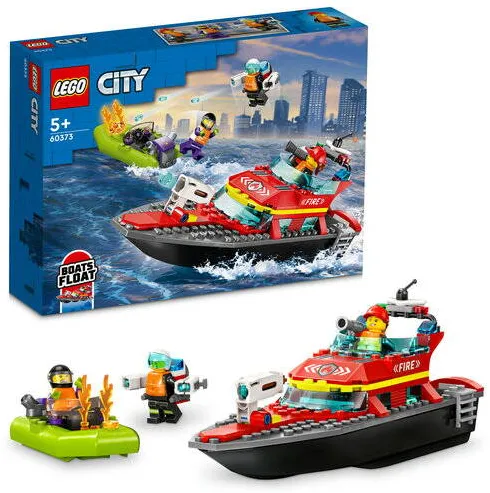 LEGO City Barca de salvare a pompierilor 60373