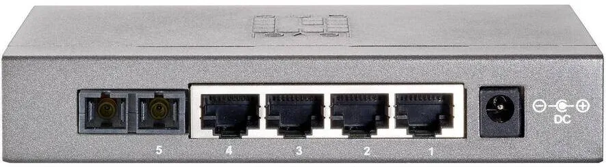 Echipament retea Level One FEU-0511 4x Fast Ethernet si 1x fibra SC multimode, carcasa metalica