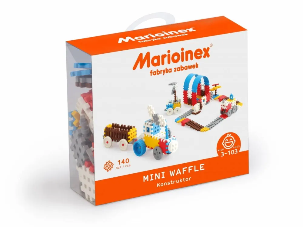 Set Jucarii Marioinex Waffle mini blocks 140 pieces boy