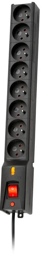 Prelungitor Lestar Protectie la Supratensiune, LXA 816, 3L, 5,0m, Negru