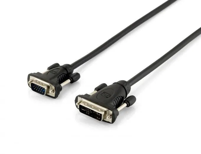 Cablu EQUIP VGA HD15 -> DVI 12+5 1.80m 1920x1200 Negru