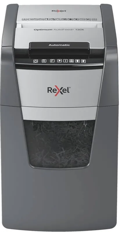 Distrugator Documente Rexel Optimum AutoFeed+ 130X Cross shredding 55 dB 22 cm Black, Silver