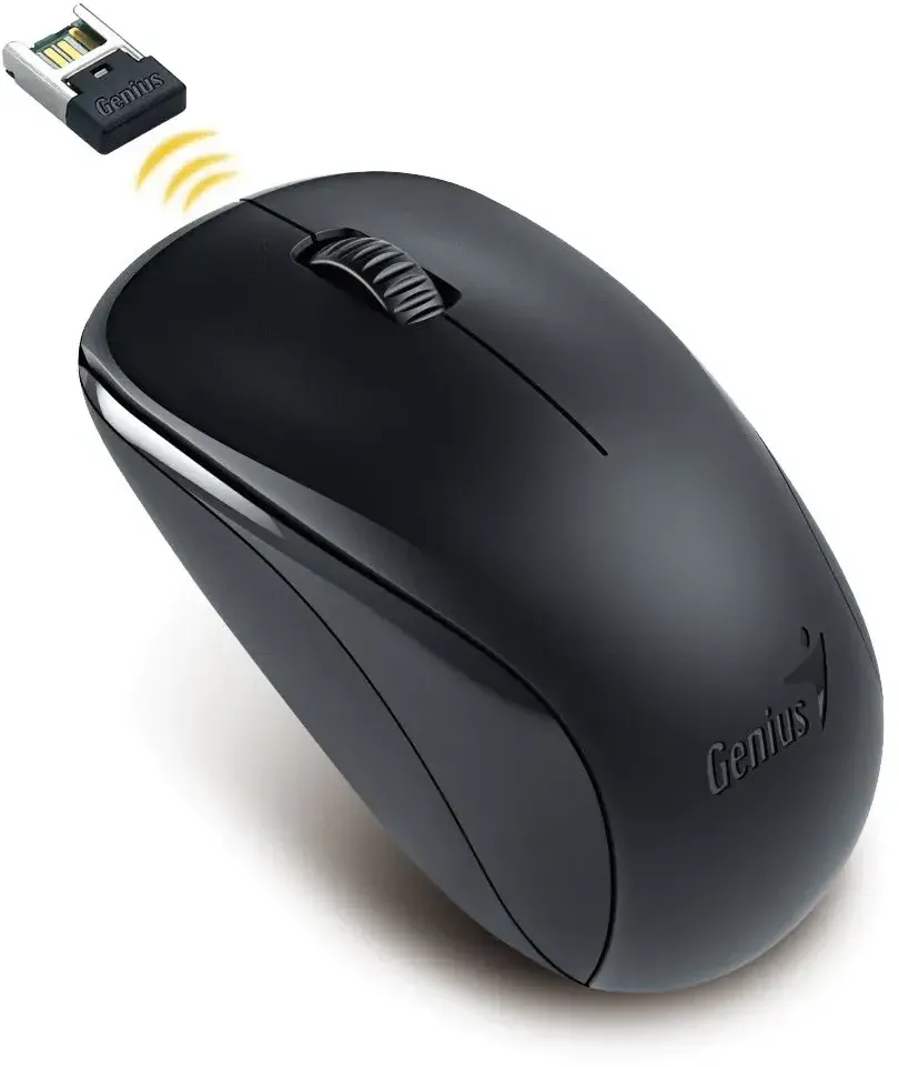 Mouse GENIUS NX-7000 wireless, PC sau NB, wireless, 2.4GHz, optic, 1200 dpi, butoane/scroll 3/1, Negru