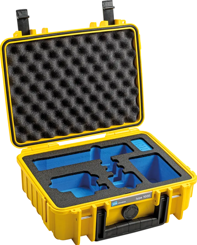 BW Outdoor Case Type 1000 for GoPro Hero 12 (fits even GoPro Hero 9/10/11), Yellow