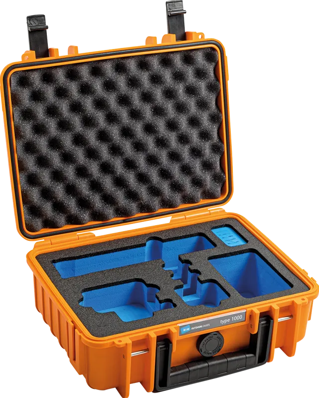 BW Outdoor Case Type 1000 for GoPro Hero 12 (fits even GoPro Hero 9/10/11), Orange