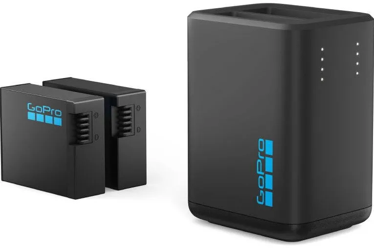 GoPro Incarcator dublu GoPro H13B+ 2 acumulatori Enduro1900mAh, port USB, indicator LED
